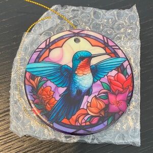 Colorful Hummingbird Ornament
